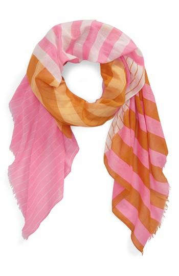 Women's Madewell Fes Stripe Scarf, Size - Ivory