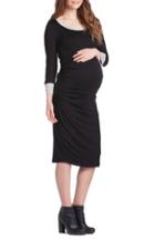 Women's Lilac Clothing Body-con Maternity Dress - Black