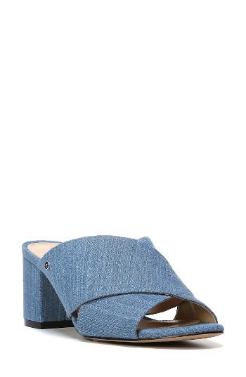 Women's Sam Edelman Stanley Slide Sandal M - Blue