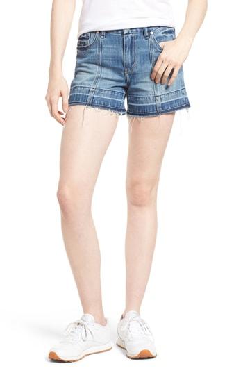 Women's Habitual Crosby Release Hem Denim Shorts - Blue