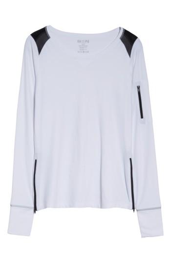 Women's Boomboom Athletica Zip Tee - White