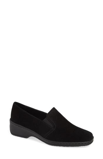 Women's Ara Rabina Wedge Loafer M - Black