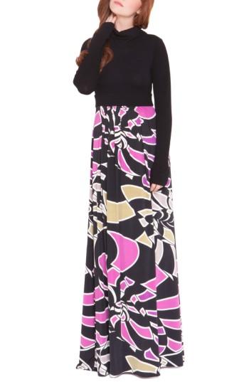 Women's Olian 'claire' Maternity Maxi Dress - Purple