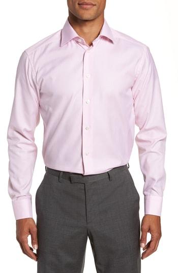Men's Eton Slim Fit Solid Dress Shirt .5 - Pink