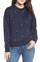 Women's Currently In Love Zodiac Embroidered Sweatshirt - Grey