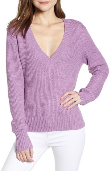 Women's Chelsea28 V-neck Sweater, Size - Purple