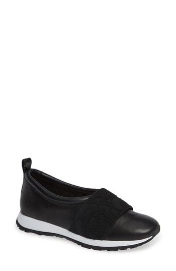 Women's Taryn Rose Slip-on Sneaker M - Black