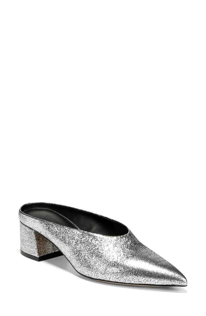 Women's Vince Ralston Pointy Toe Mule .5 M - Grey
