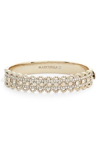 Women's Marchesa Crystal Filigree Bangle