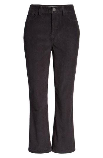 Women's Treasure & Bond Mercy Corduroy Crop Pants - Grey