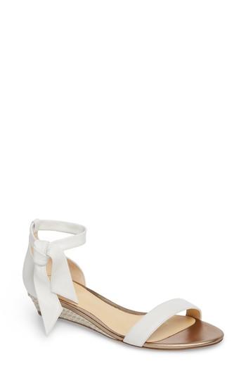 Women's Alexandre Birman Clarita Wedge Sandal .5 M - White
