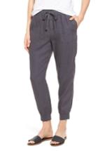 Women's Caslon Linen Jogger Pants - Grey