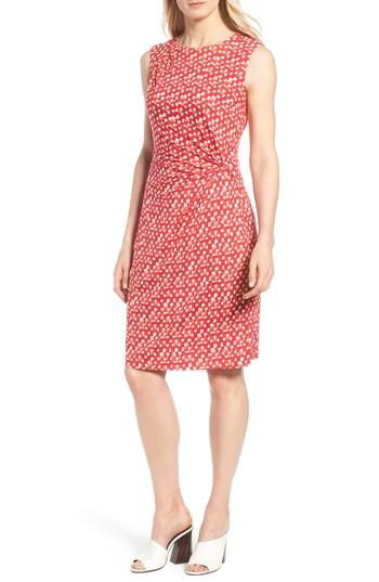 Women's Nic+zoe Two To Tango Side Twist Dress - Red