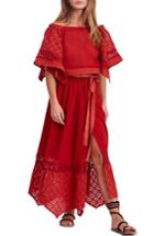 Women's Free People Darling Top & Skirt - Red
