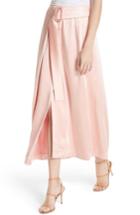 Women's Rejina Pyo Ellis Belted Satin Wrap Skirt Us / 6 Uk - Pink