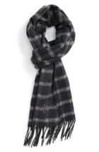 Men's Canali Windowpane Wool Blend Scarf