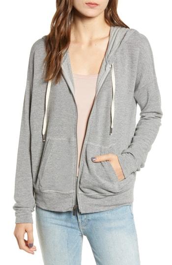 Women's Splendid Active Zip Hoodie, Size - Grey