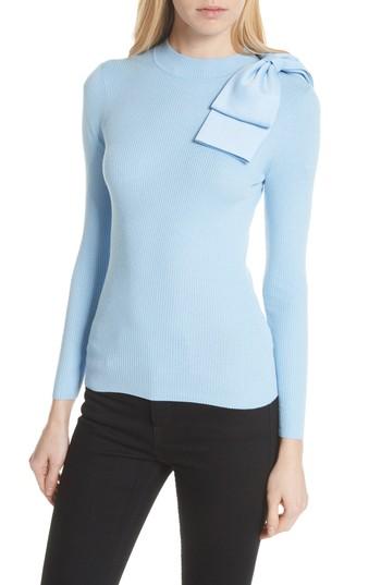 Women's Ted Baker London Bow Detail Ribbed Sweater