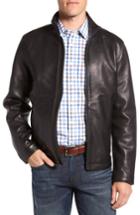 Men's Vince Camuto Leather Moto Jacket - Black