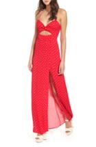 Women's Afrm Marie Twisted Knot Front Maxi Dress