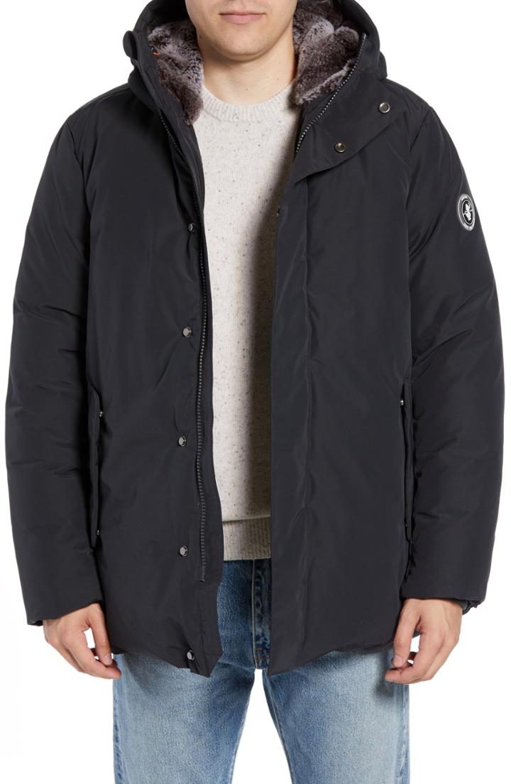 Men's Save The Duck Save The Arctic Parka With Faux Fur - Grey