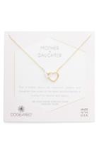 Women's Dogeared Mother + Daughter Linked Hearts Necklace