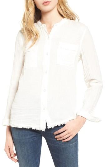 Women's Splendid Button Front Shirt - White