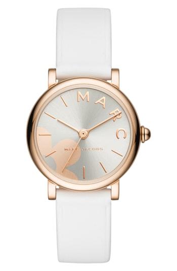 Women's Marc Jacobs Classic Leather Strap Watch, 28mm