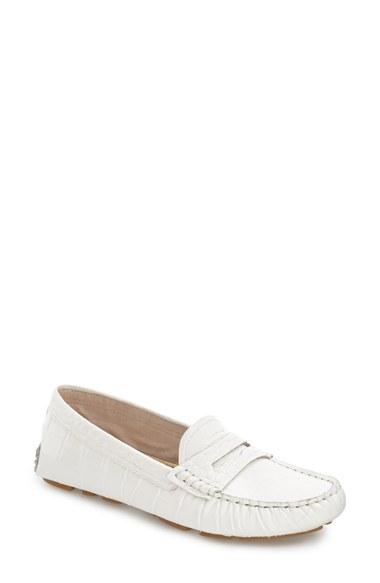 Women's Sam Edelman Filly Moc Toe Loafer M - White