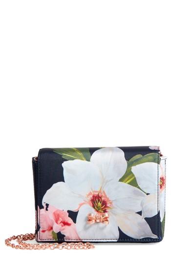 Ted Baker London Chatsworth Bloom Grosgrain Clutch - Blue