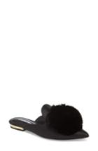 Women's Charles David Wella Pompom Loafer Mule .5 M - Black