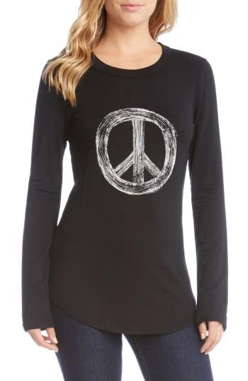 Women's Karen Kane World Peace Tee - Black