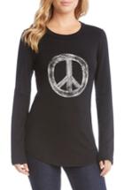 Women's Karen Kane World Peace Tee - Black