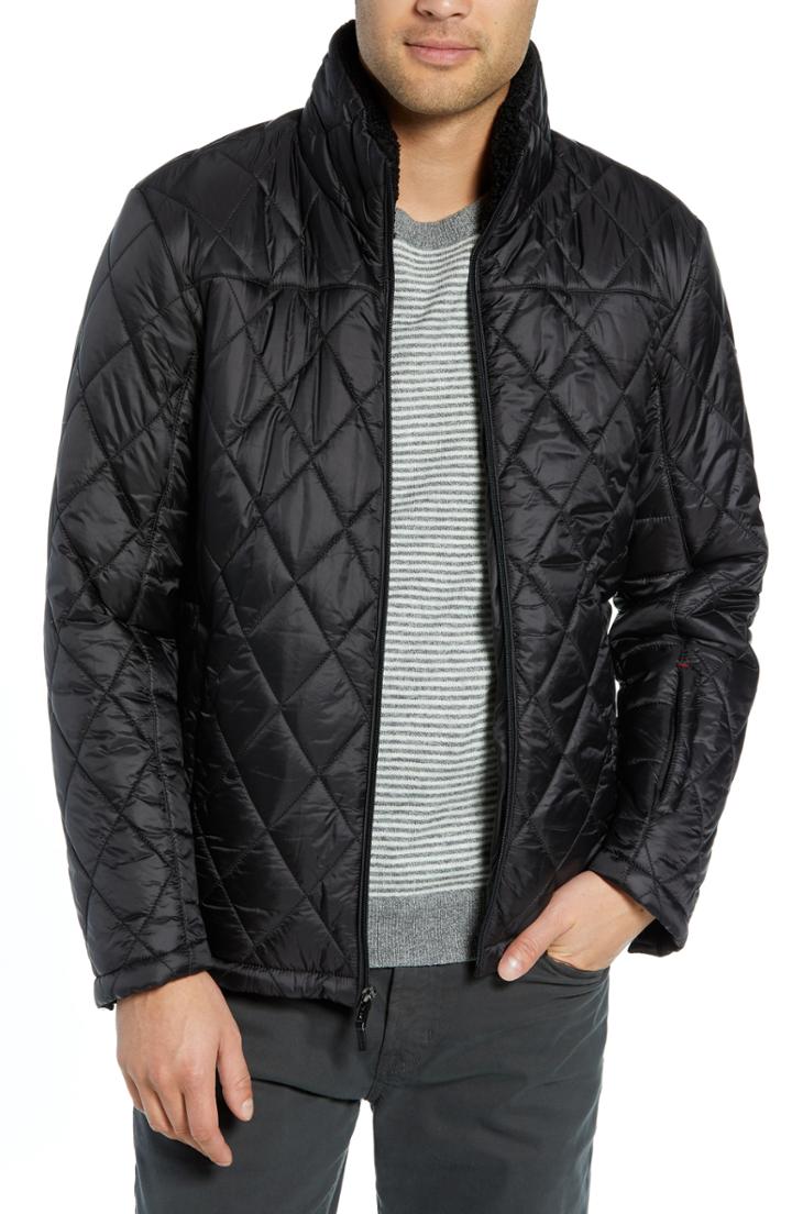 Men's Tumi Transit Quilted Jacket, Size - Black