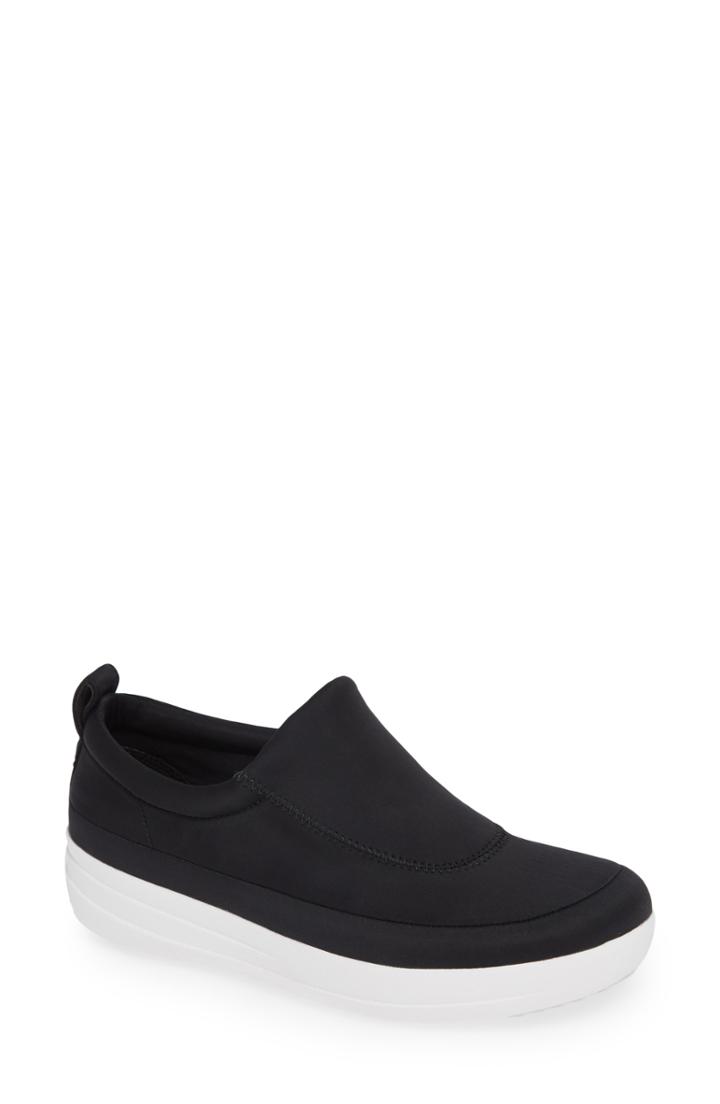 Women's Fitflop Freeflex Slip-on Sneaker .5 M - Black