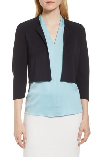Women's Boss Fatildi Short Open Cardigan - Blue
