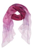 Women's Nordstrom Prismatic Color Play Oblong Silk Scarf, Size - Red
