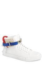 Men's Buscemi Strapped High Top Sneaker Us / 43eu - White