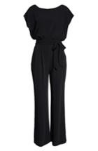 Women's Eliza J Cap Sleeve Jumpsuit (similar To 14w) - Black