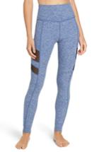 Women's Beyond Yoga High Striped Mesh Leggings - Blue