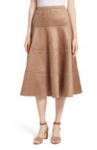 Women's Tracy Reese Metallic Midi Skirt - Brown