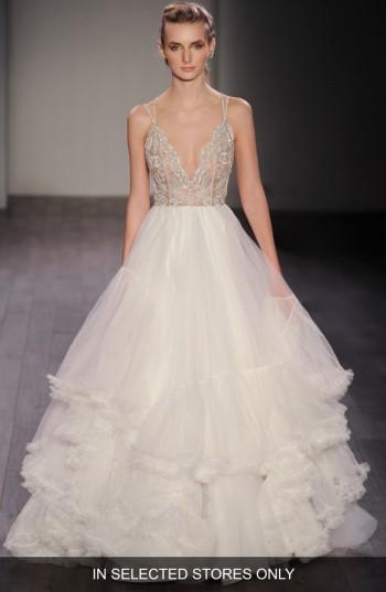 Women's Hayley Paige Georgie Embellished Bodice Tulle Ballgown