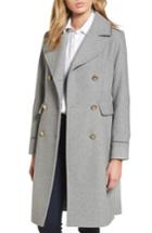 Women's Vince Camuto Double Breasted Utility Coat - Grey