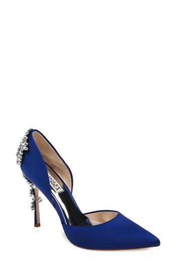 Women's Badgley Mischka Vogue Crystal Embellished D'orsay Pump M - Blue