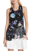 Women's 3.1 Phillip Lim Ruffle Floral Silk Tank