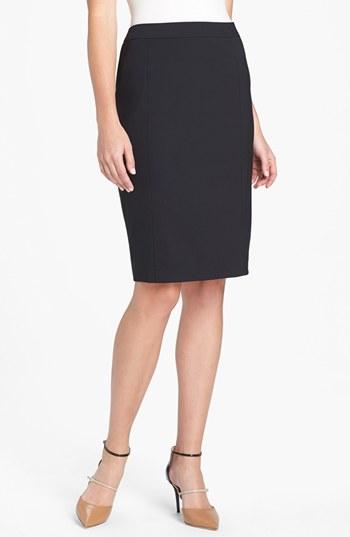 Women's Lafayette 148 New York Stretch Wool Pencil Skirt