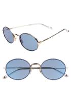Women's Givenchy 53mm Oval Sunglasses - Gold/ Blue