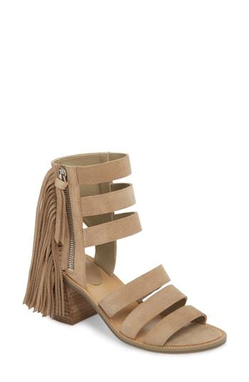 Women's Marc Fisher D Collin Fringe Sandal, Size 5 M - Black