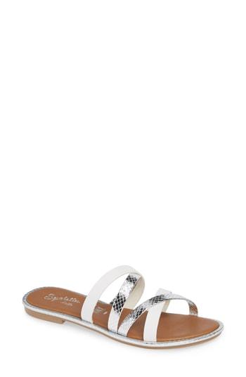 Women's Seychelles Publicity Strappy Slide Sandal M - White