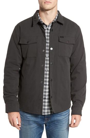 Men's Rvca Officer's Shirt Jacket - Black